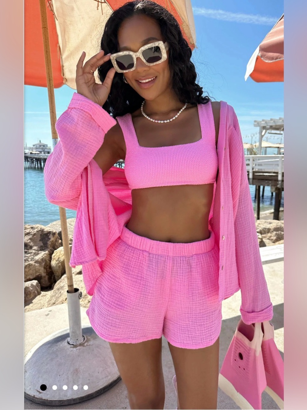 Show Me Your Mumu Hendrix Shorts Bubblegum Gauze